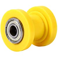 Los mejores  - Rodillo de cadena tensor de polea de 10 mm- rodillo de cadena de transmisión de nylon de con cojinete de brazo pesado…